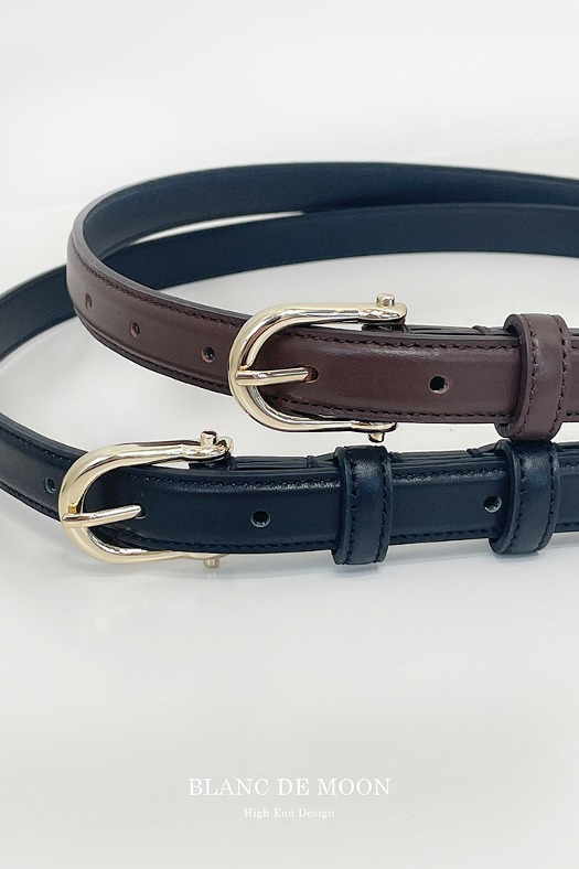 Betty Simple Leather Belt (Can be shipped on the same day in black!)