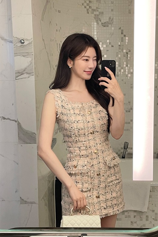 (Imported) Tiffany Tweed Dress